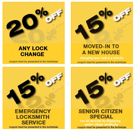 Exclusive Locksmith Service Jacksonville, FL 904-531-3234 - coupon-img